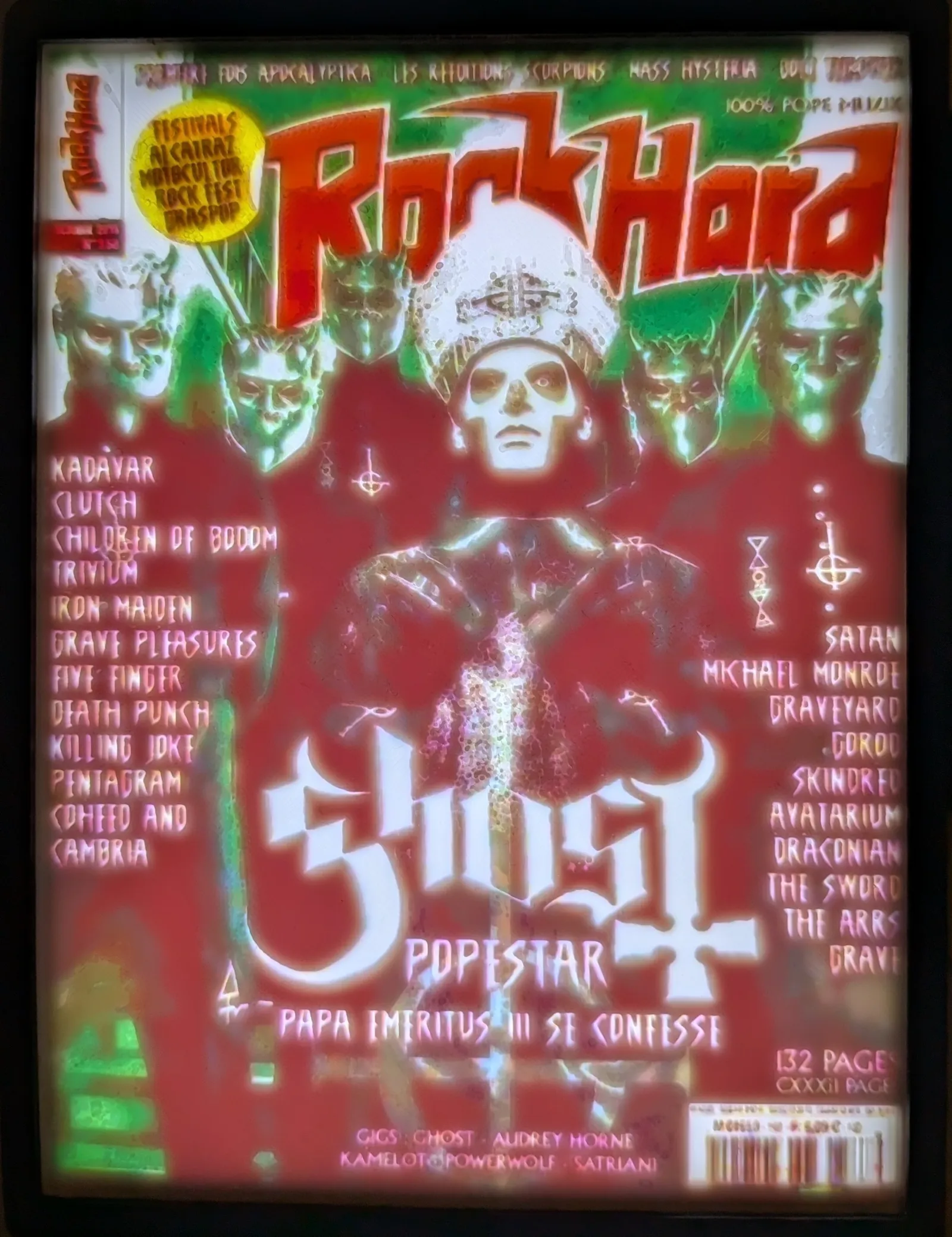Ghost RockHard Magazine cover Litho