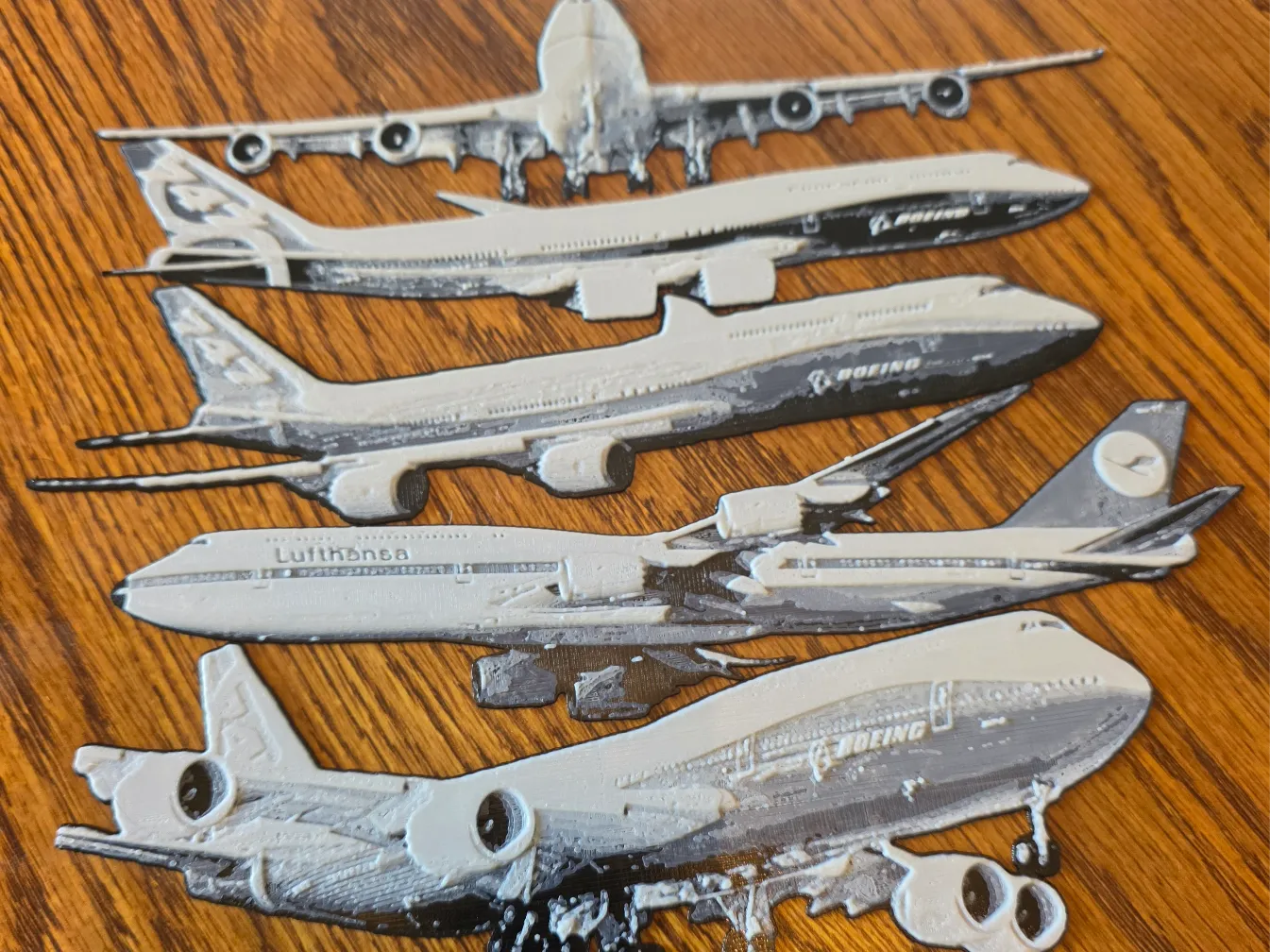Boeing 747-8 Series bookmarks Black/white