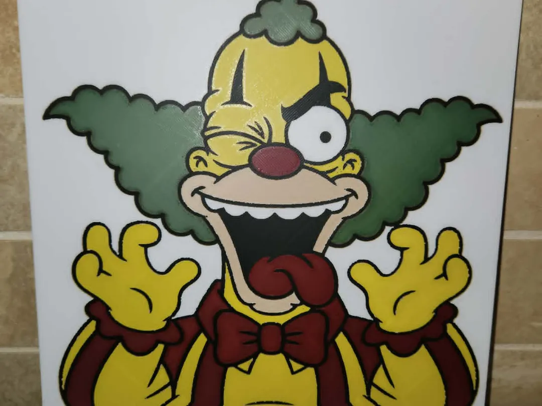Hueforge - Crazy Krusty the clown Simpsons