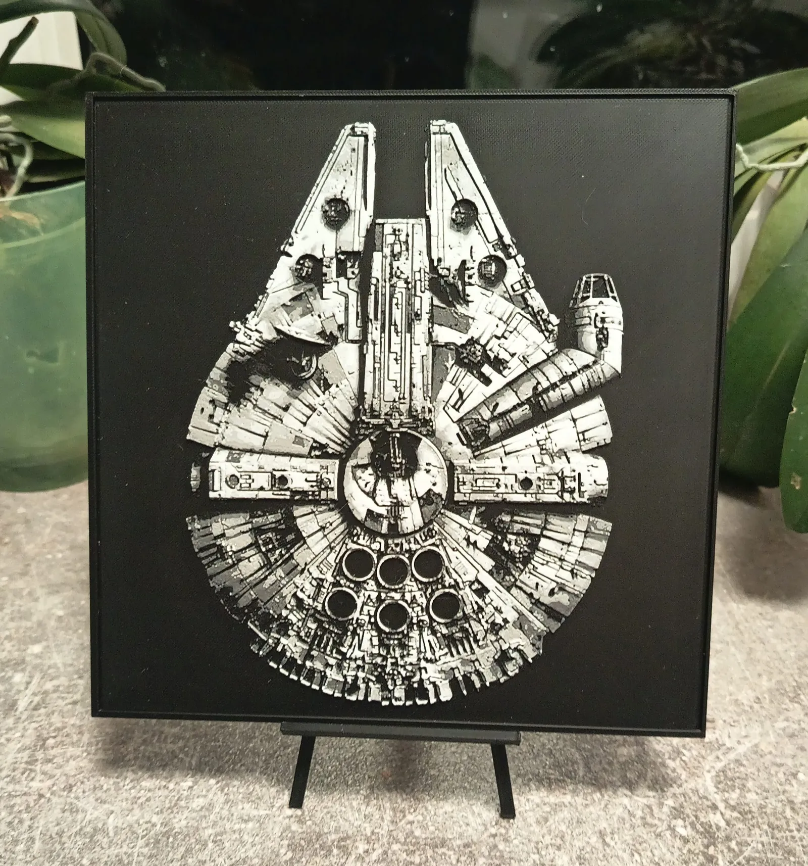 Star Wars Millenium Falcon hueforge