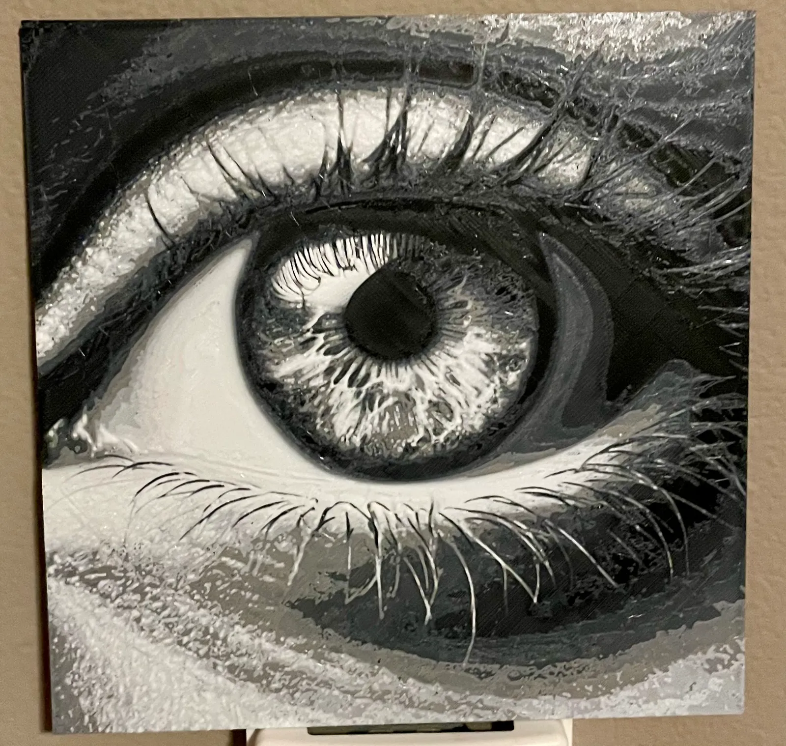 The Eye - Hueforge 4 color filament painting