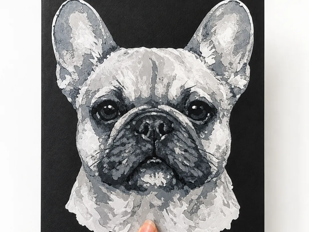 French Bulldog Art Hueforge 200x170
