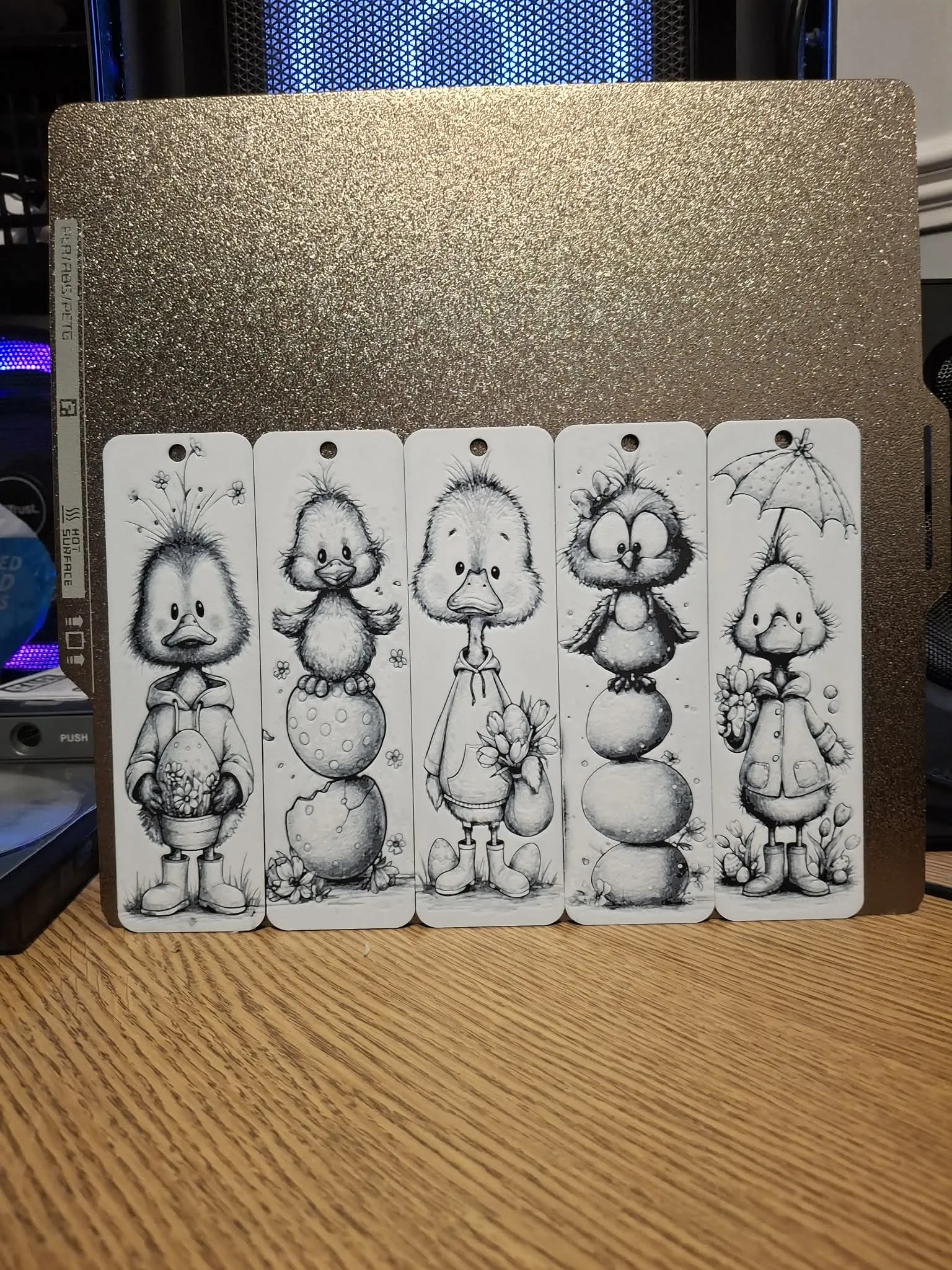 Quacking easter - bookmarks 2 colours