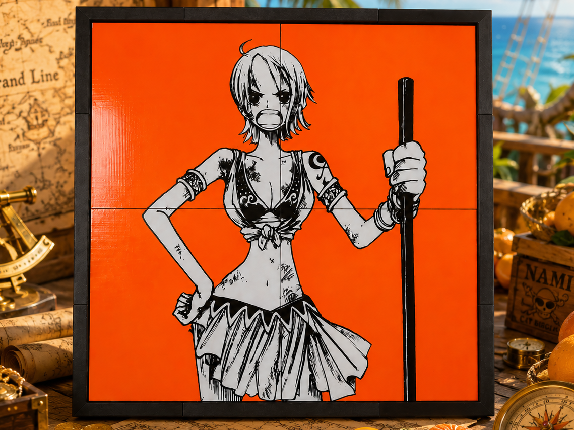 Nami - Hueforge Wall Art | 40x40cm