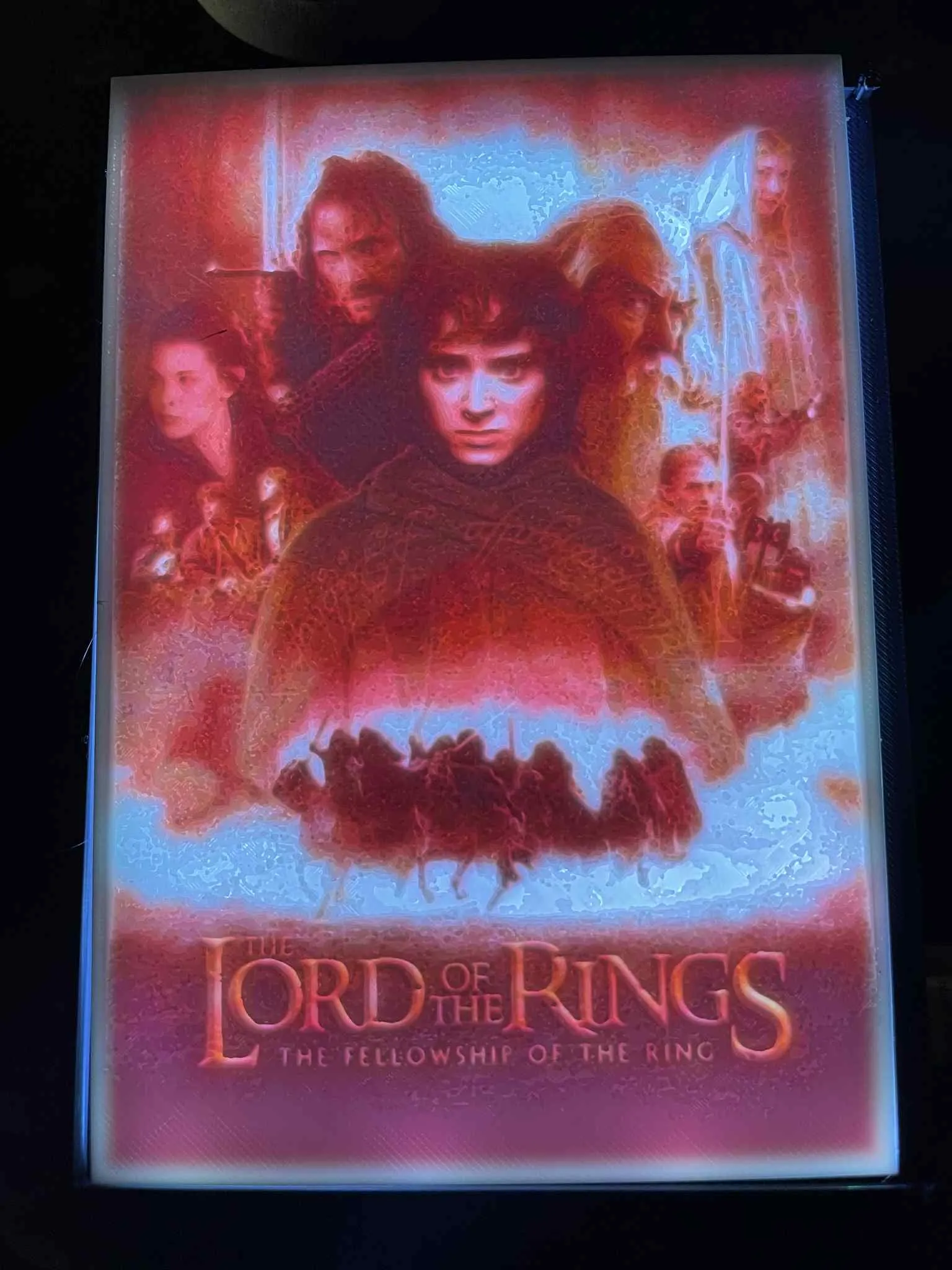 Lord Of The Rings - lithophane light box