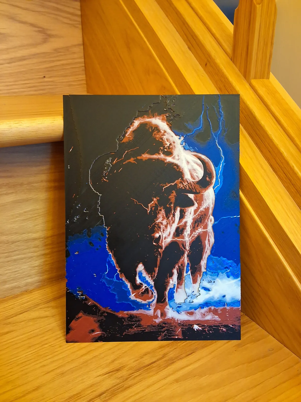 Buffalo Charging Wall Art