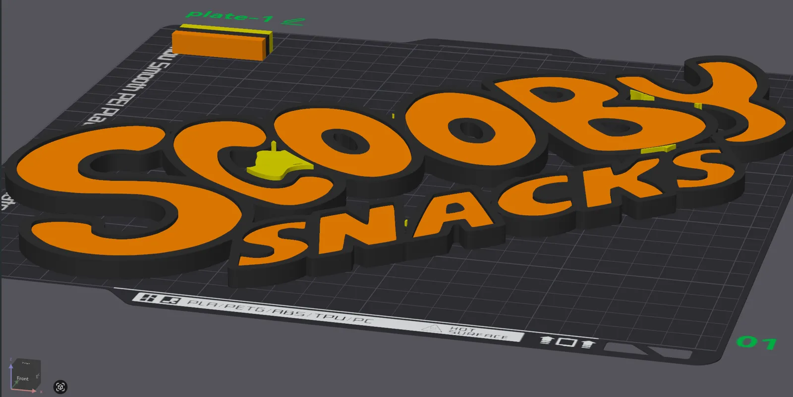 SCOOBY SNACKS LOGO WALL SIGN