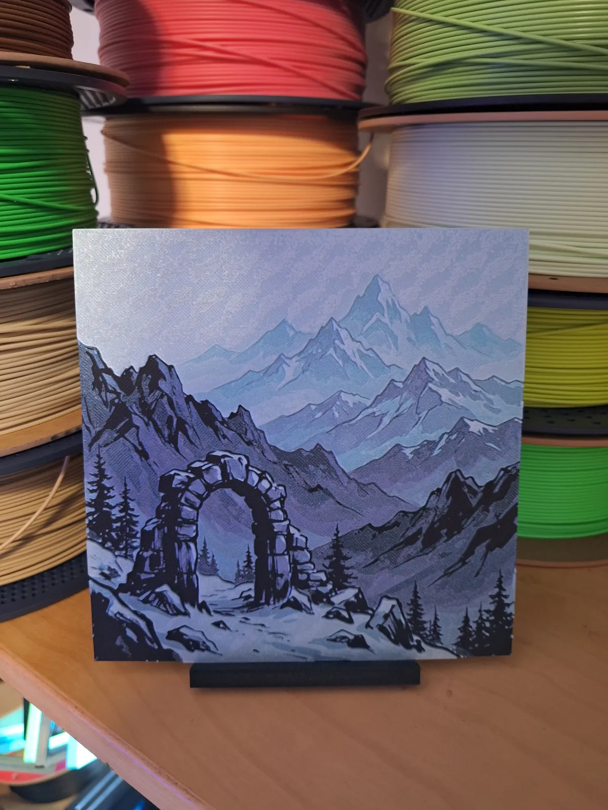 Mountain Archway - Hueforge Wall Art
