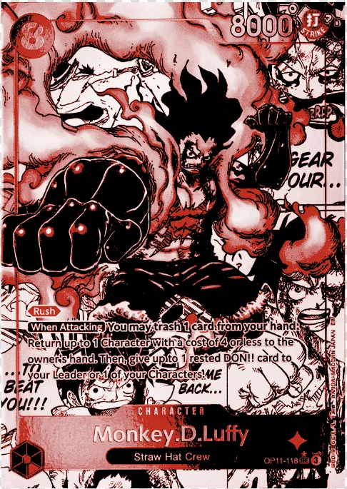 TCG CARTA LUFFY MANGA GEAR 4 ONE PIECE
