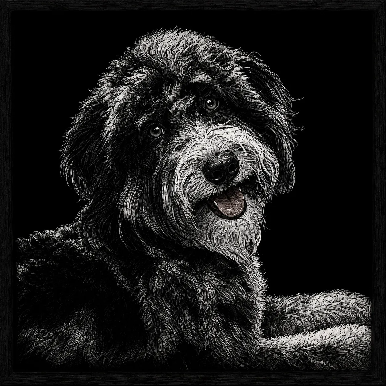 Bernedoodle Hueforge "Cash"