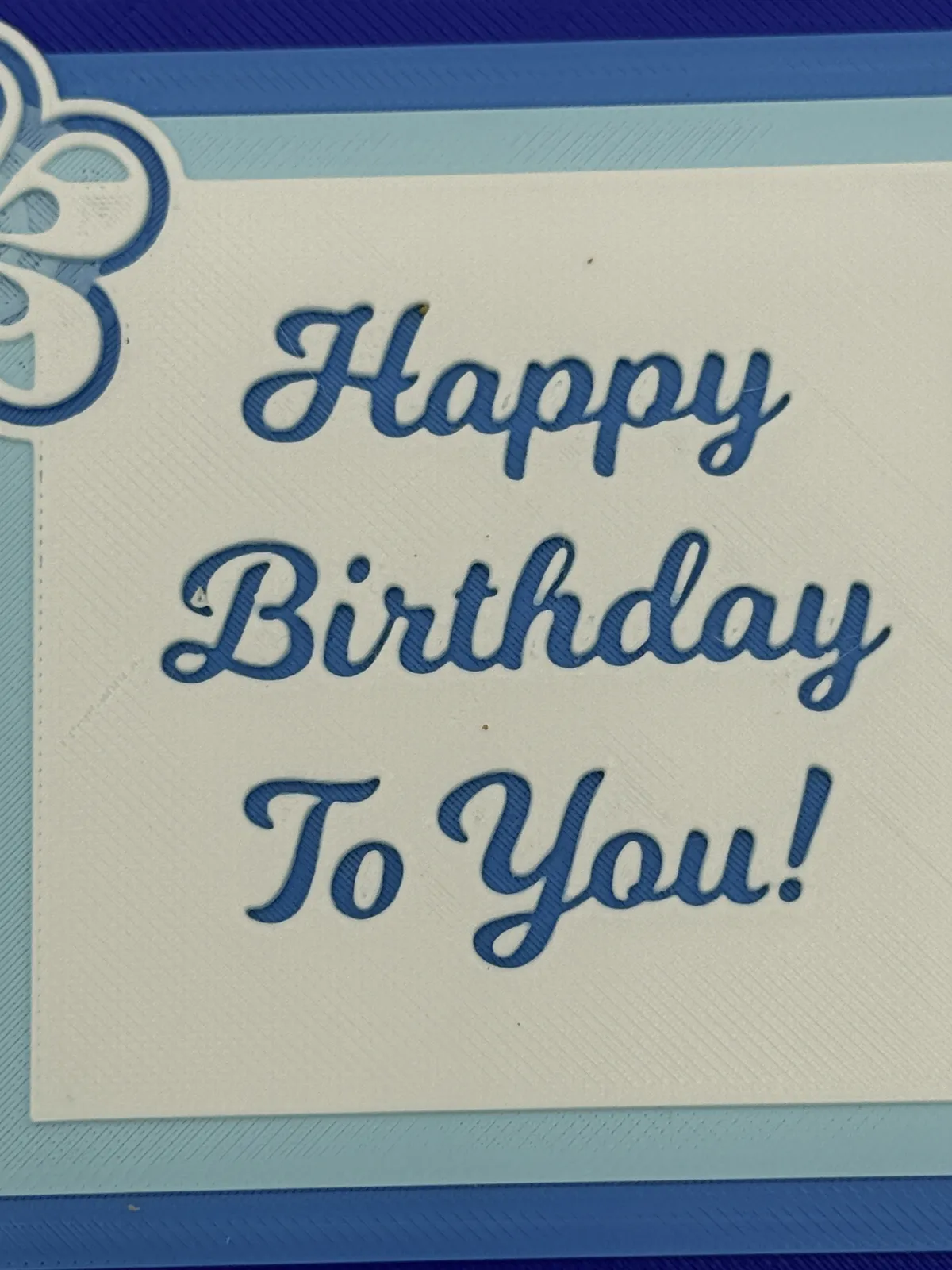 Birthday Greeting Card/Sign Hueforge (Quick Print)