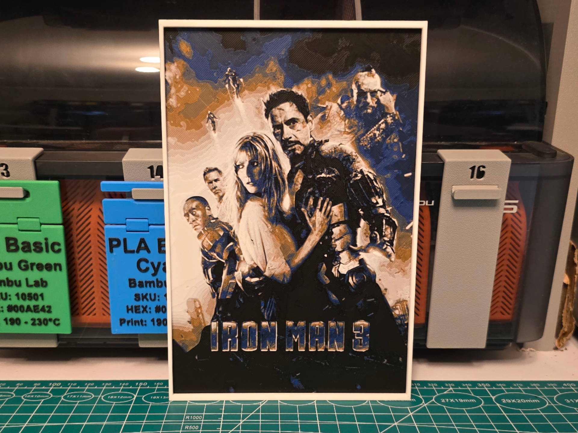 Iron Man 3 Movie Poster - Hueforge Art