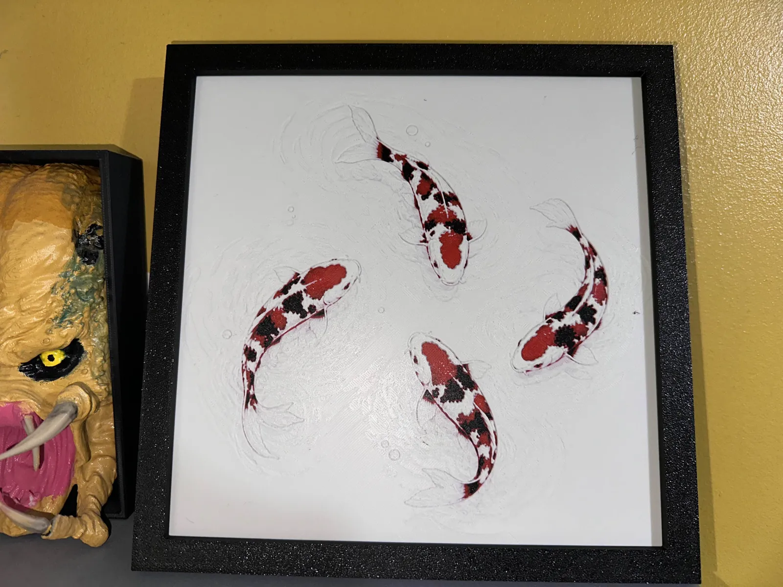 Koi Carp hueforge (filament painting) 4 - colours