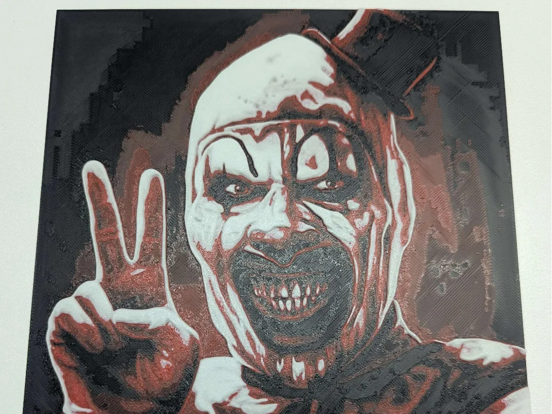 hueforge art the clown
