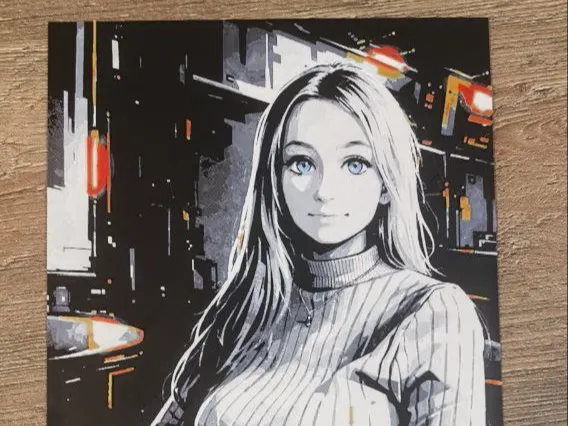 Girl anime art HUeforge