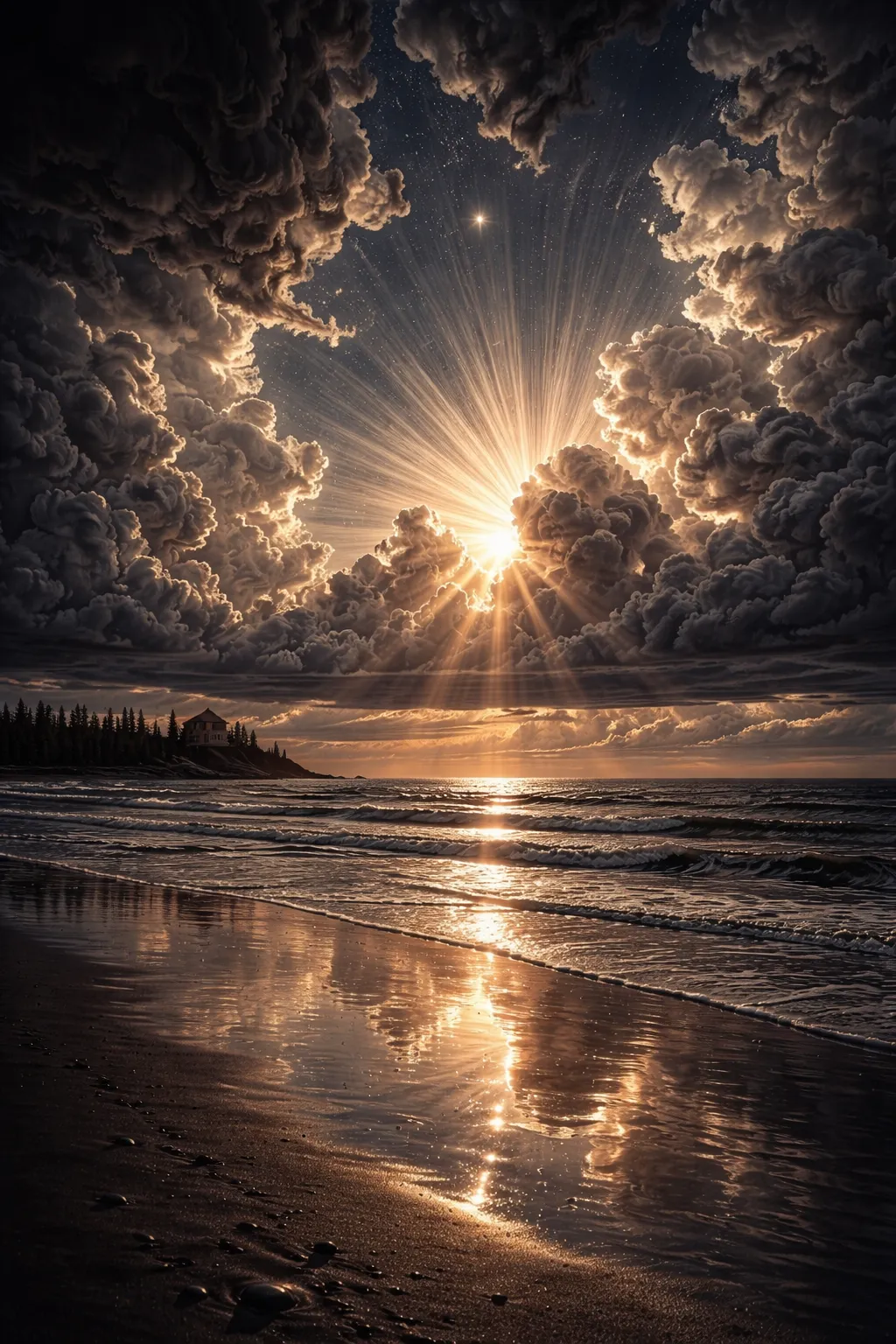 Beach Sunset Hueforge