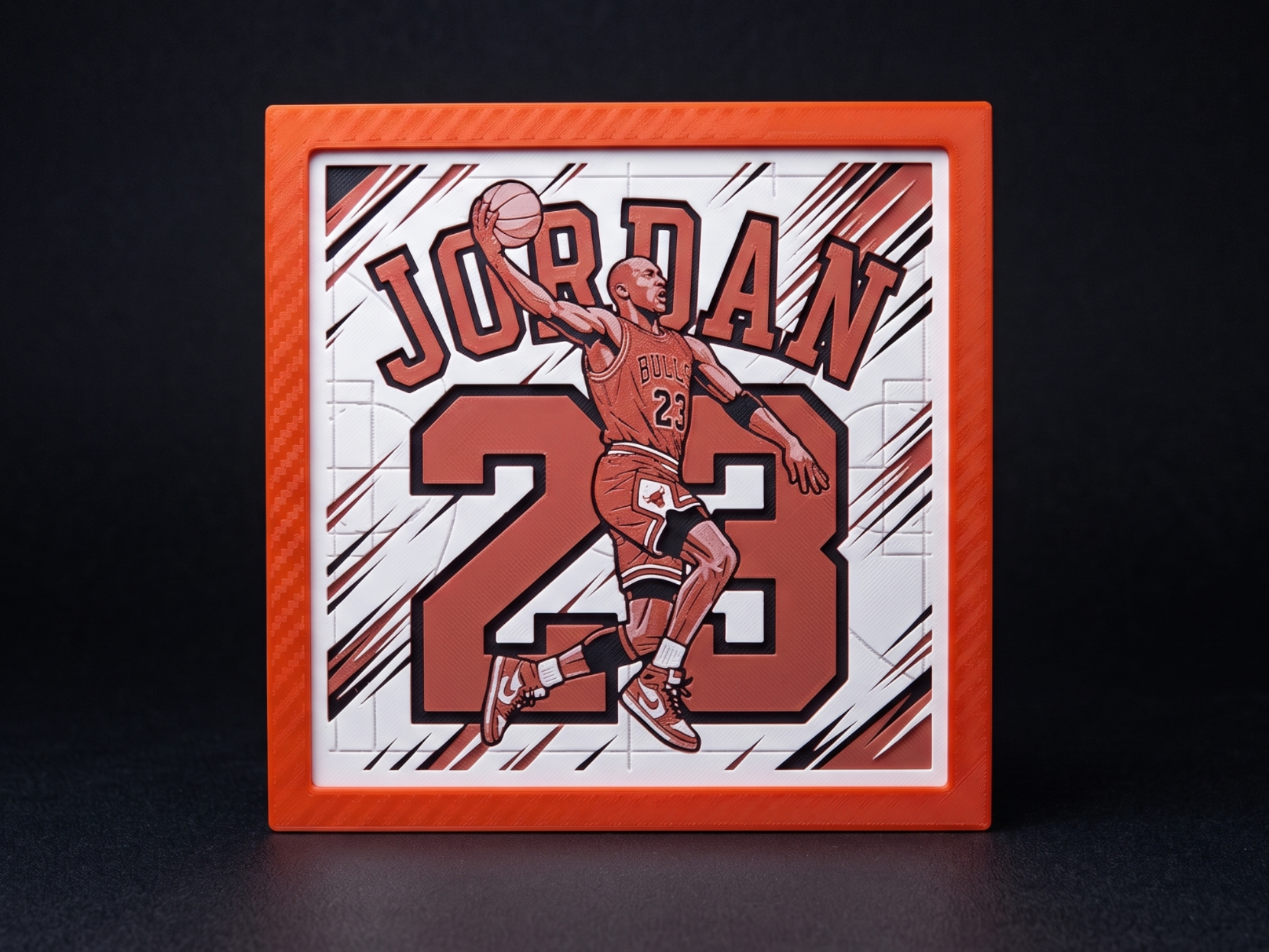 Jordan 23 - Hueforge Wall Art
