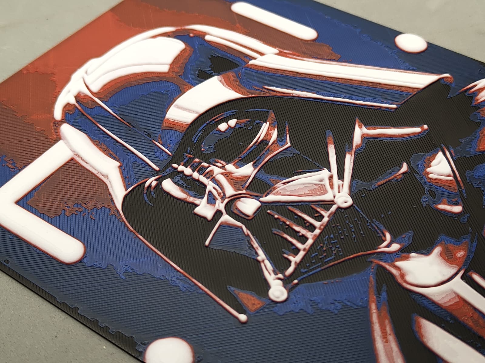 Inspered by Darth Vader 3D picture 18x24* Hueforge