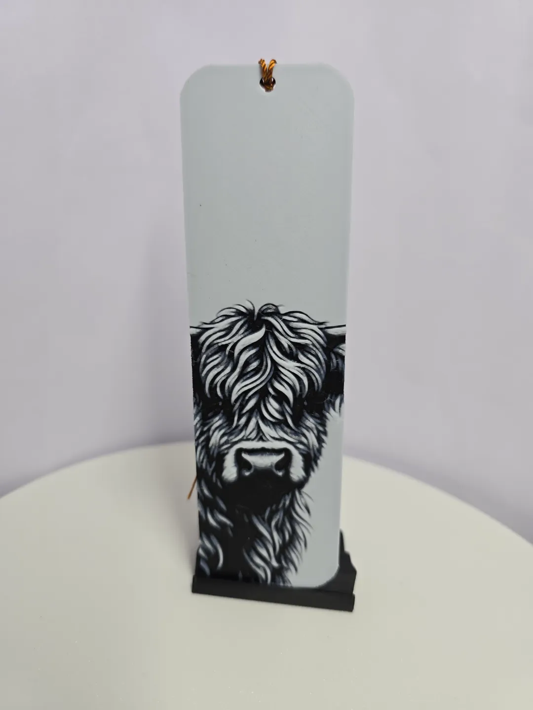 Highland Cow Bookmark ( Hueforge )