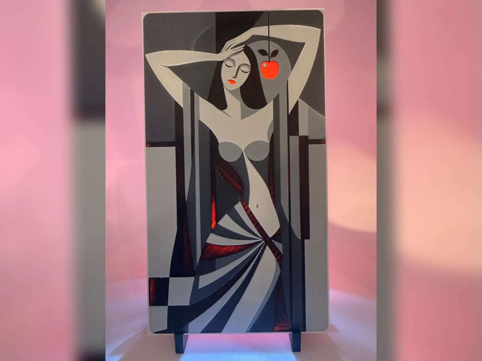 Forbidden Glow Deco Woman hueforge print