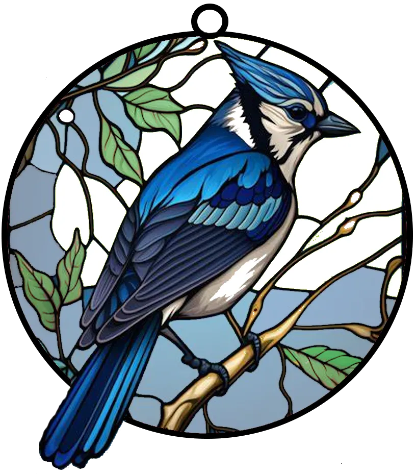 HueForge Stained Glass Blue Jay