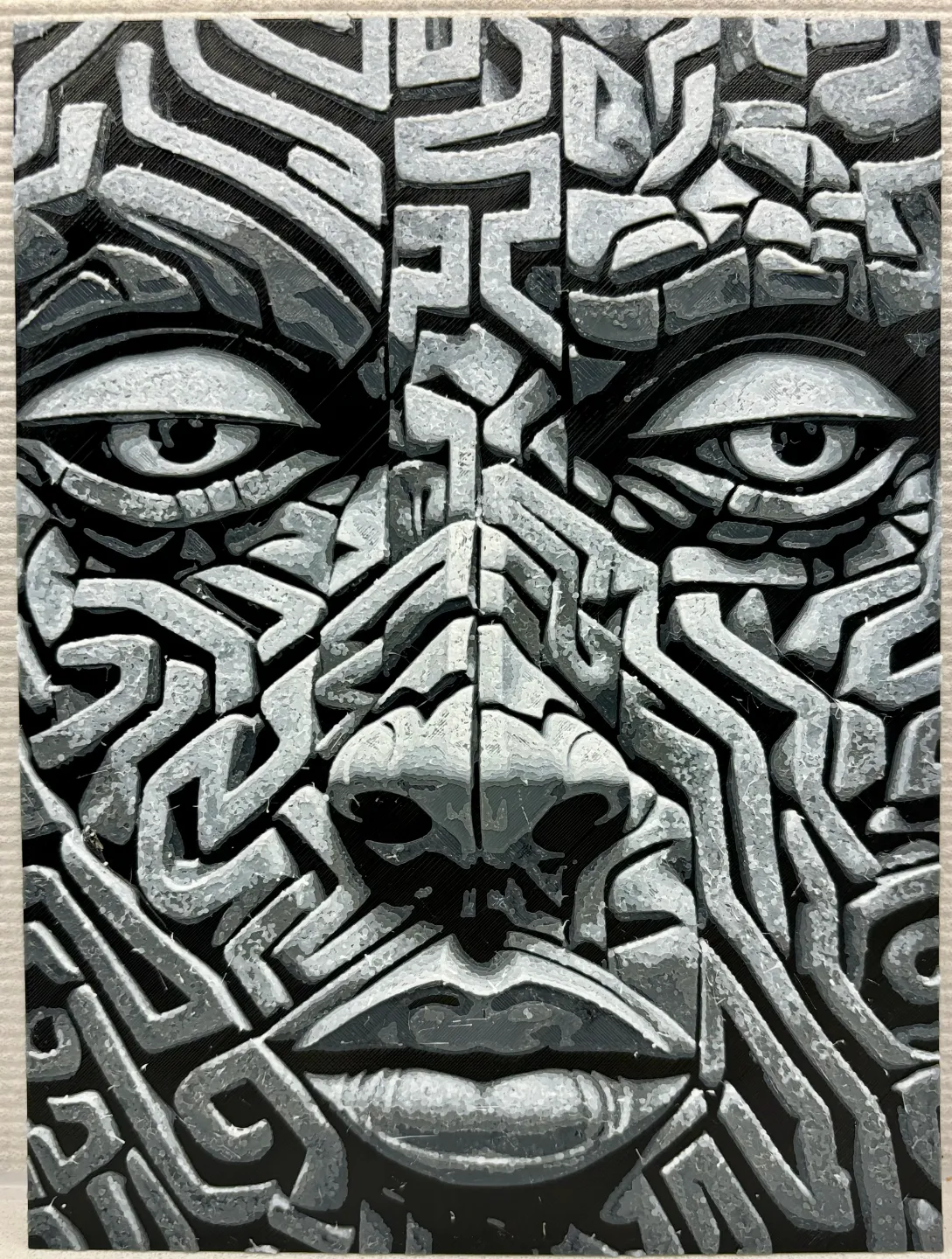 Stoned - 3 Color Hueforge Filament Painting