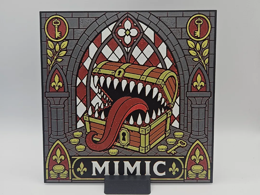 Mimic Stained Glass – D&D Inspired HueForge