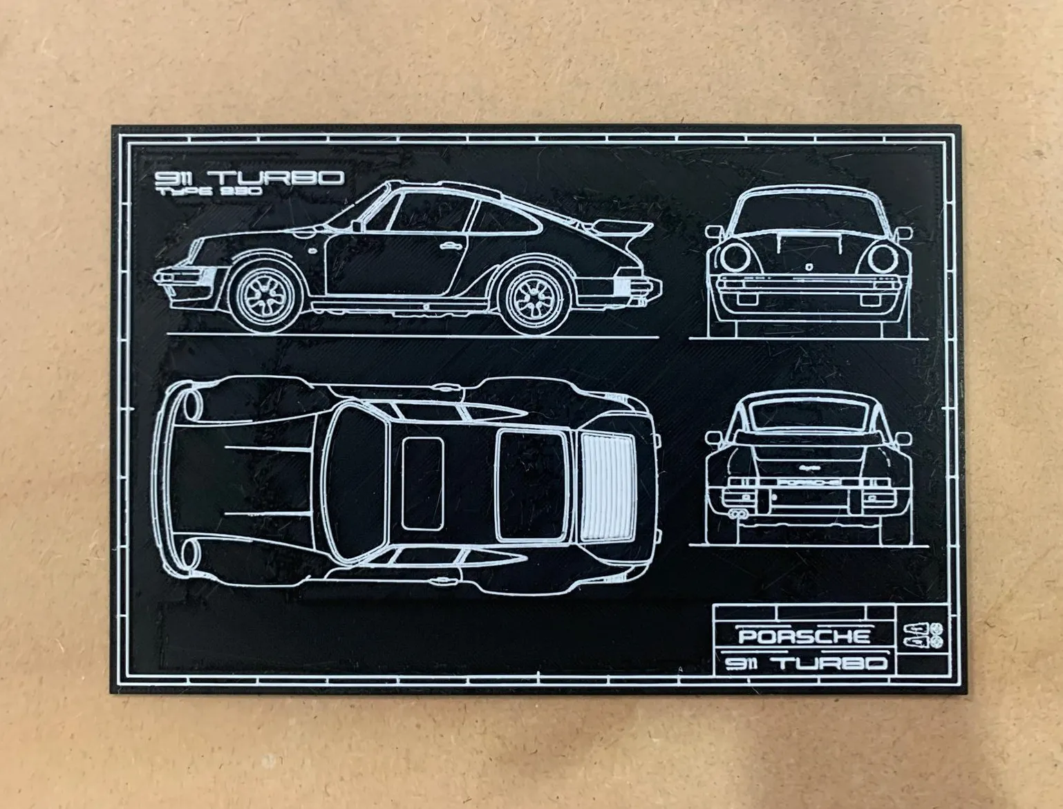 Hueforge - 911 Turbo Blueprint