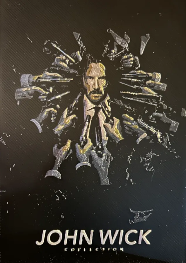 Hueforge Movie Poster - John Wick Collection -