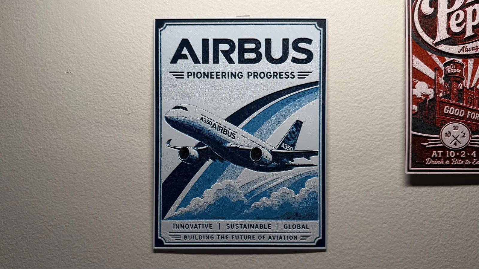 Airbus Poster Style HueForge