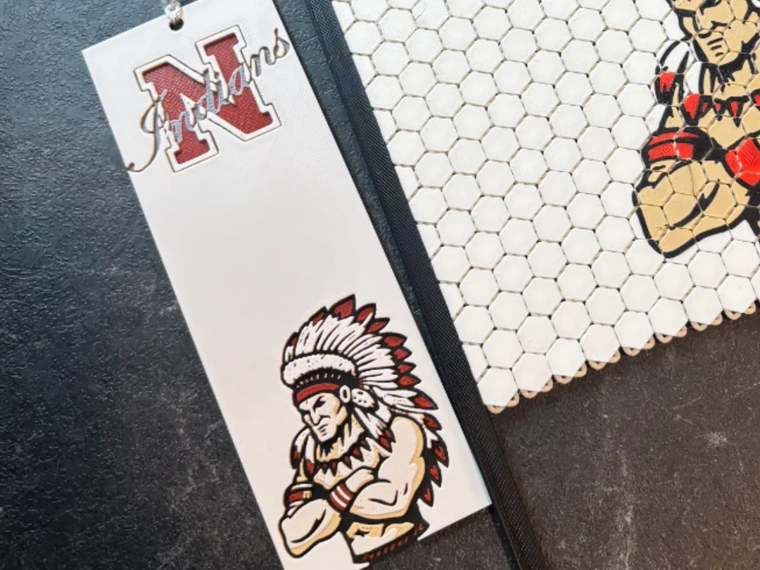 Northwest Indians Mascot Bookmark Hueforge