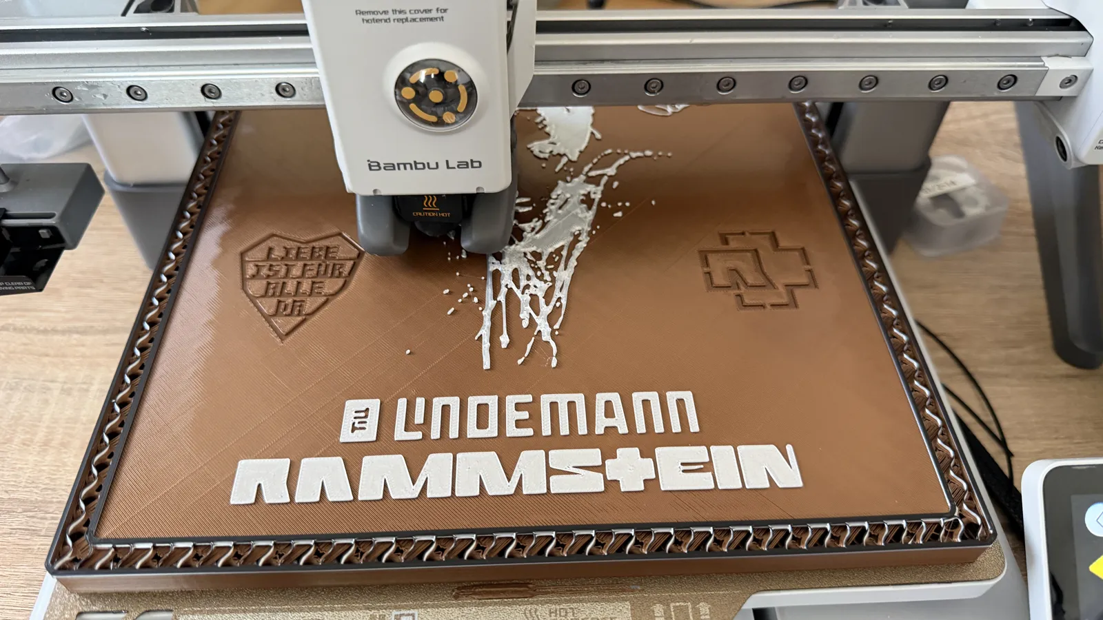 Till Lindemann / Rammstein Tafel