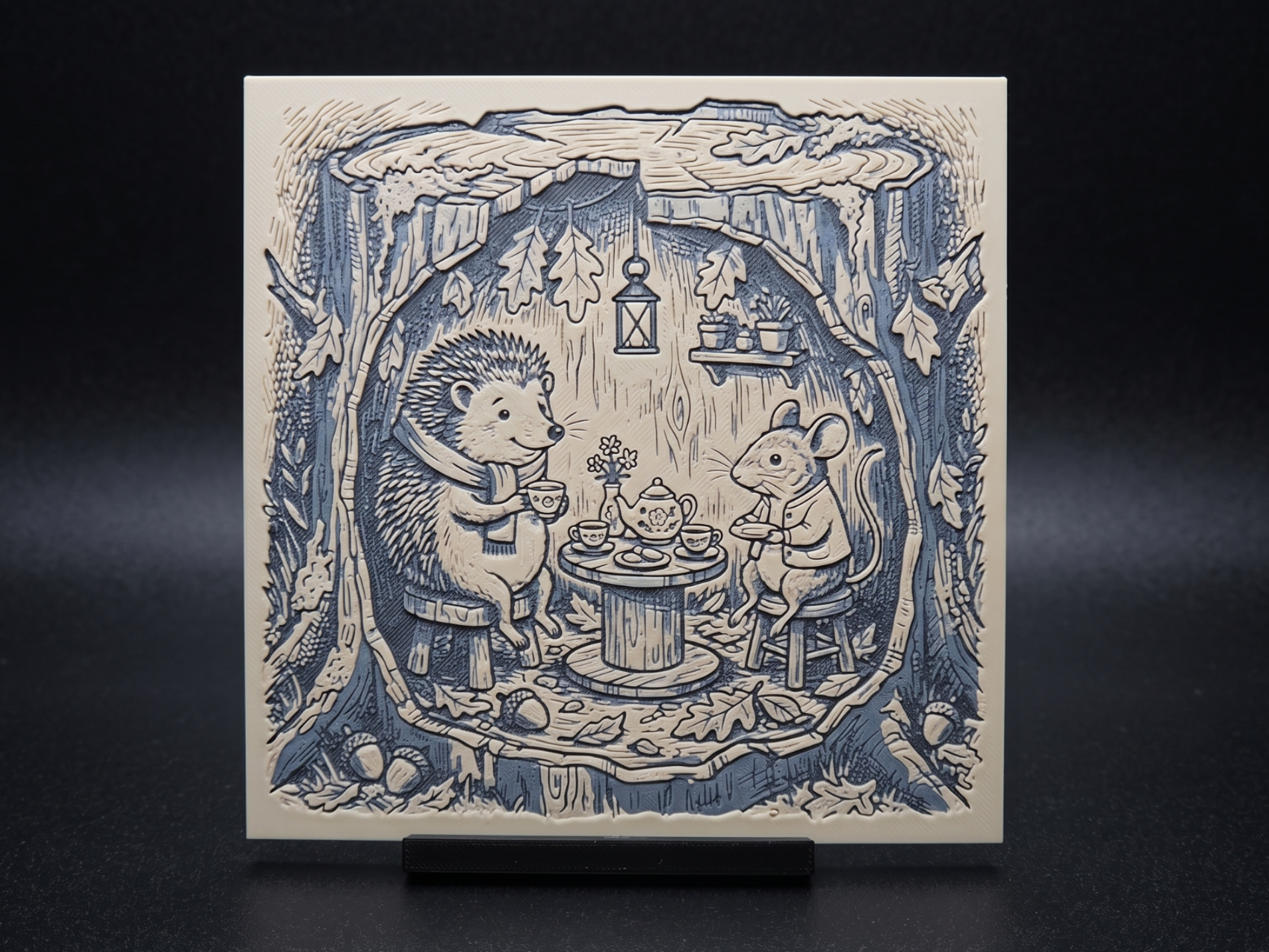 Tiny Tea Party - Hueforge Wall Art