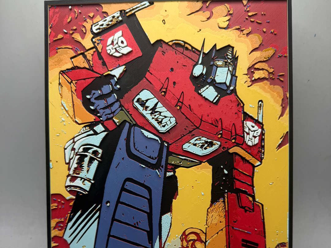 Optimus Prime explosion Hueforge