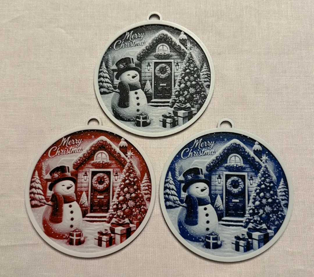 1.5 Hour per Cute Christmas Snowman Ornaments