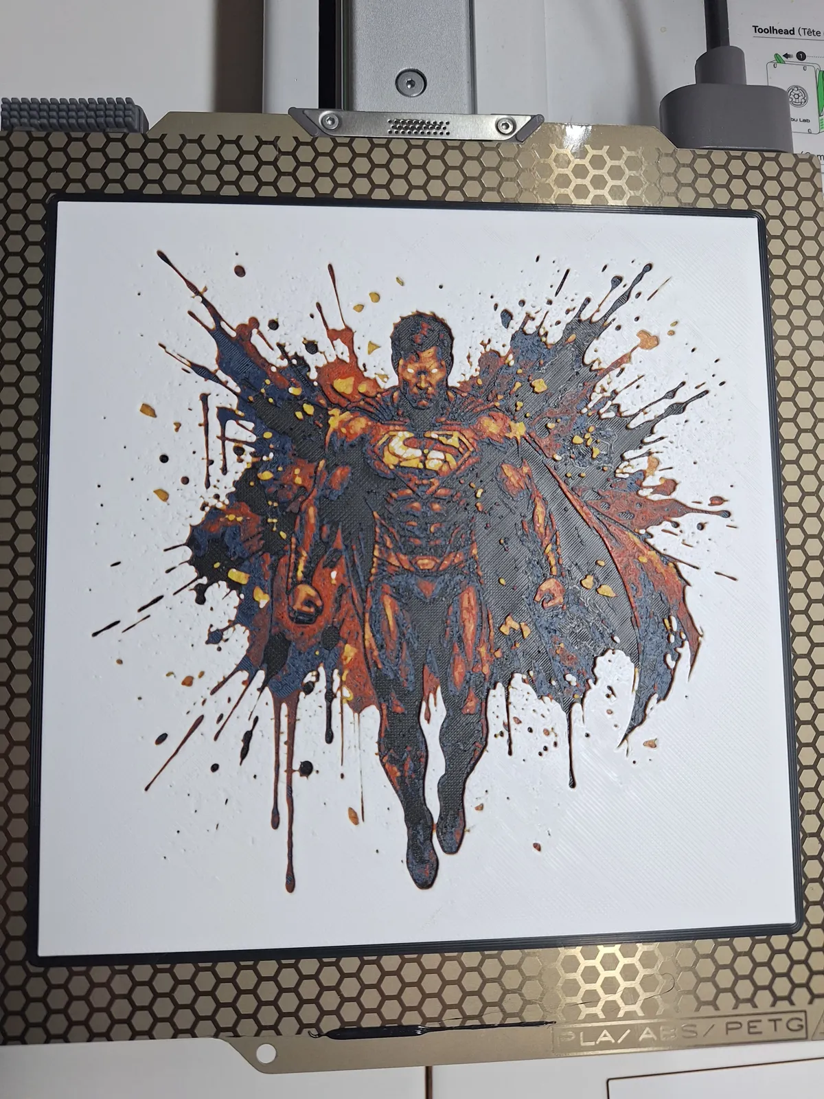 Superman Inksplash - Hueforge Wall Art