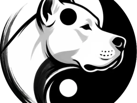 yin yang dogo argentino