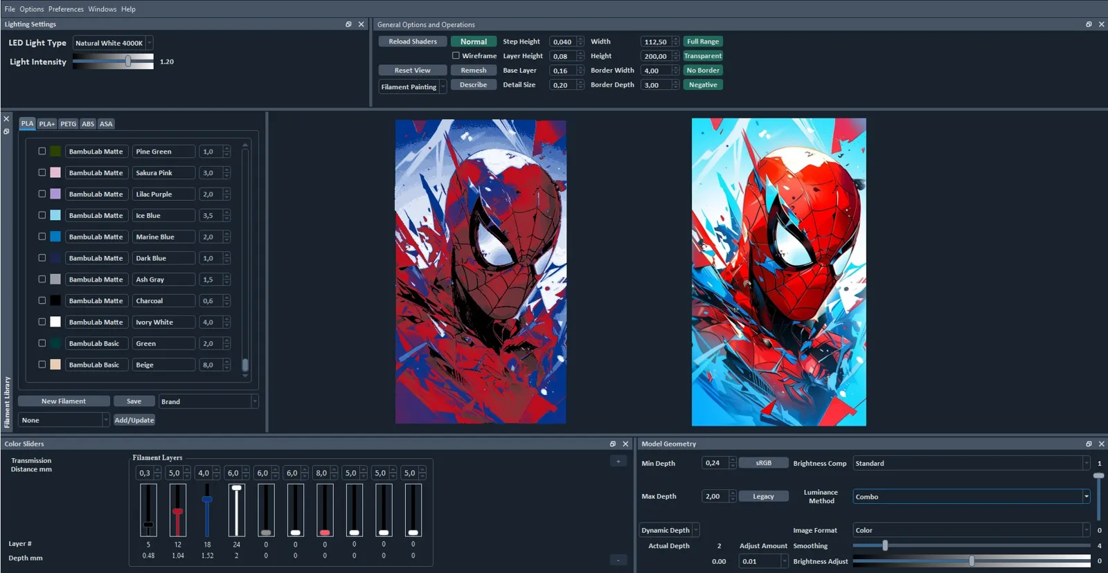 Spider man (HueForge)