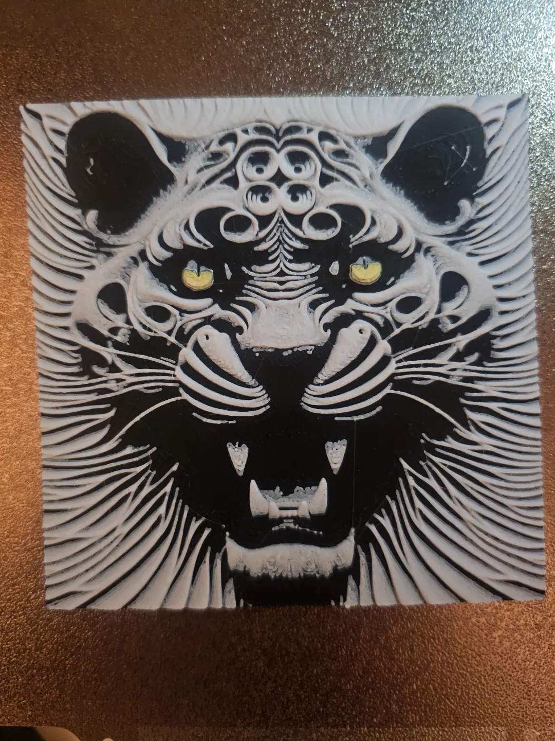 Black Panther with yellow eyes