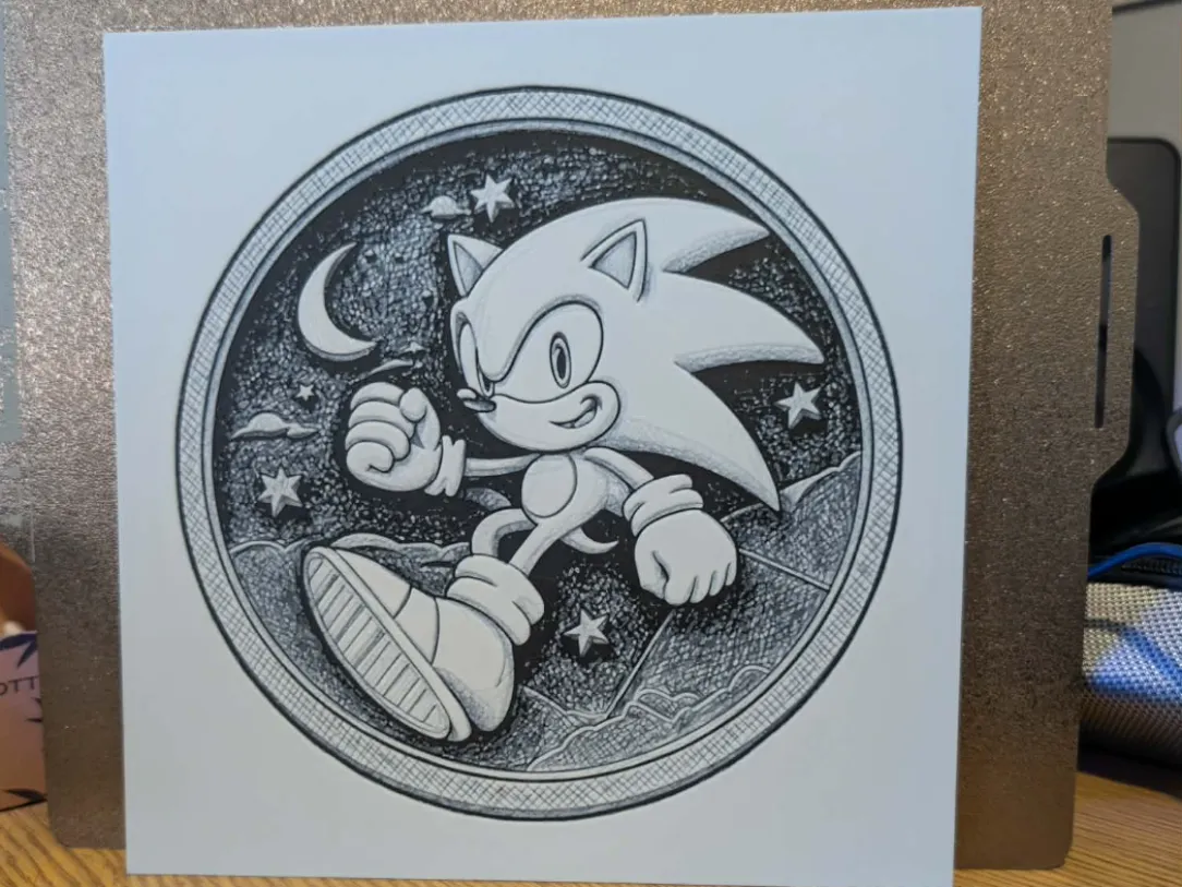 Sonic ring - 2 colour hueforge