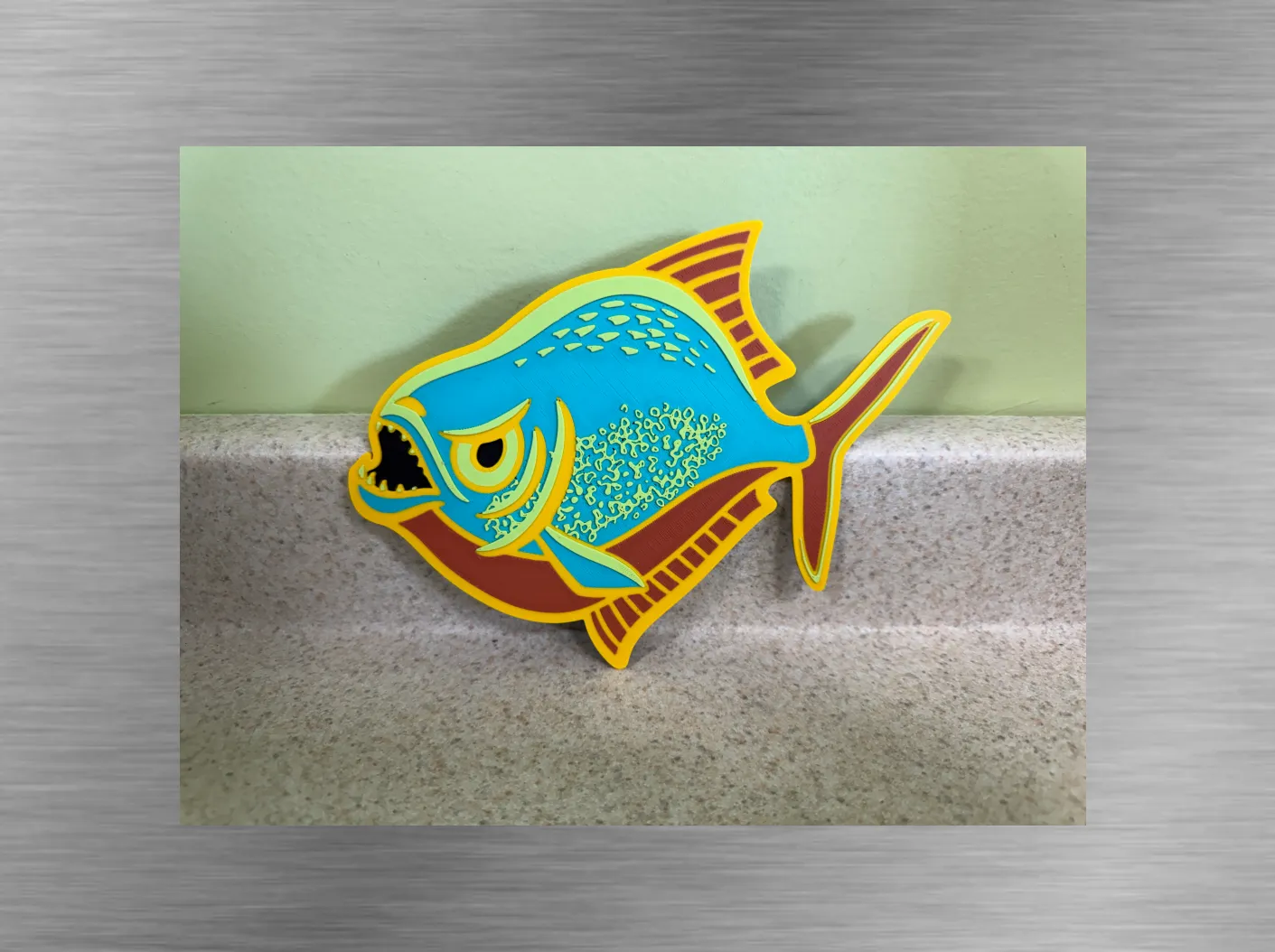 Red bellied Piranha Cutout