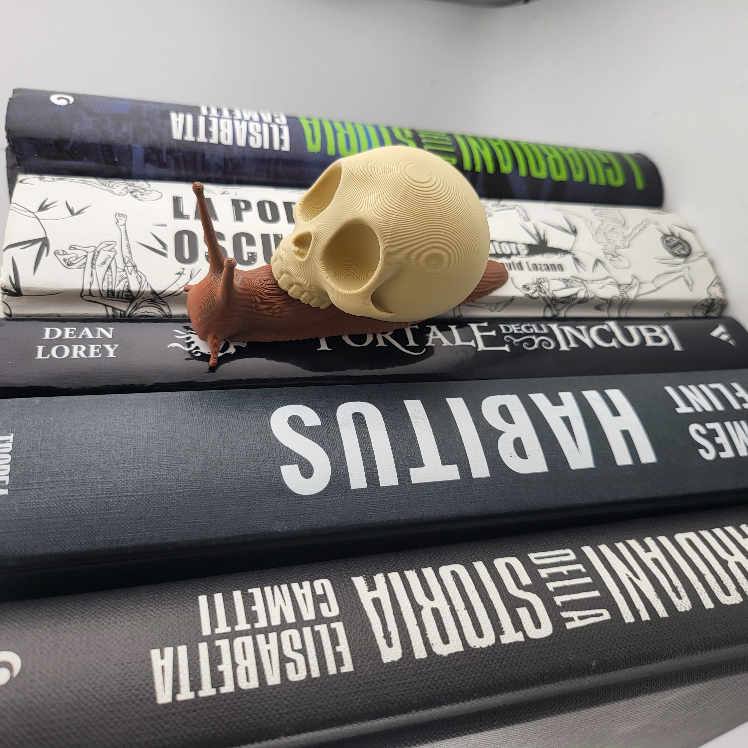 Skull Snail Book Nook |Booknook Shelf Decor