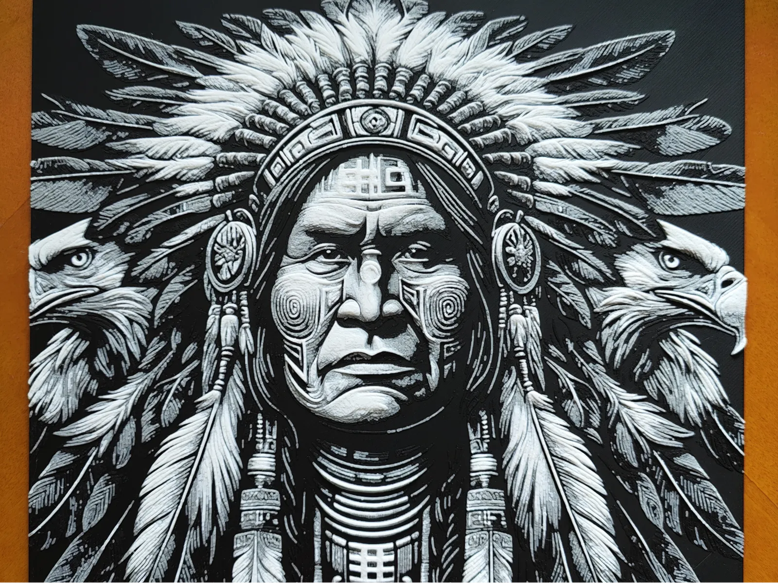 Native American - Eagles - Hueforge