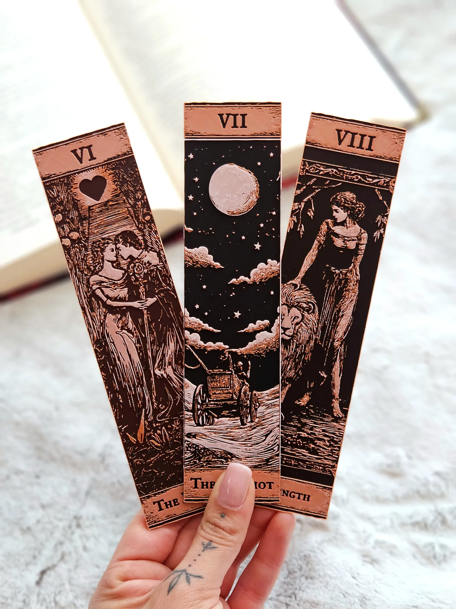 Tarot Bookmarks - (Set 3 Major Arcana)