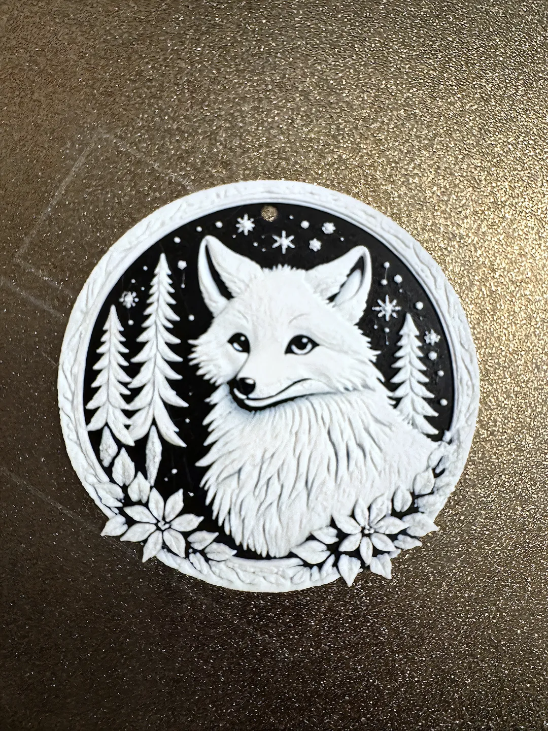 Christmas Artic Fox Decoration