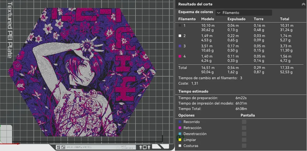 Hueforge Reze - Chainsaw Man modo panal
