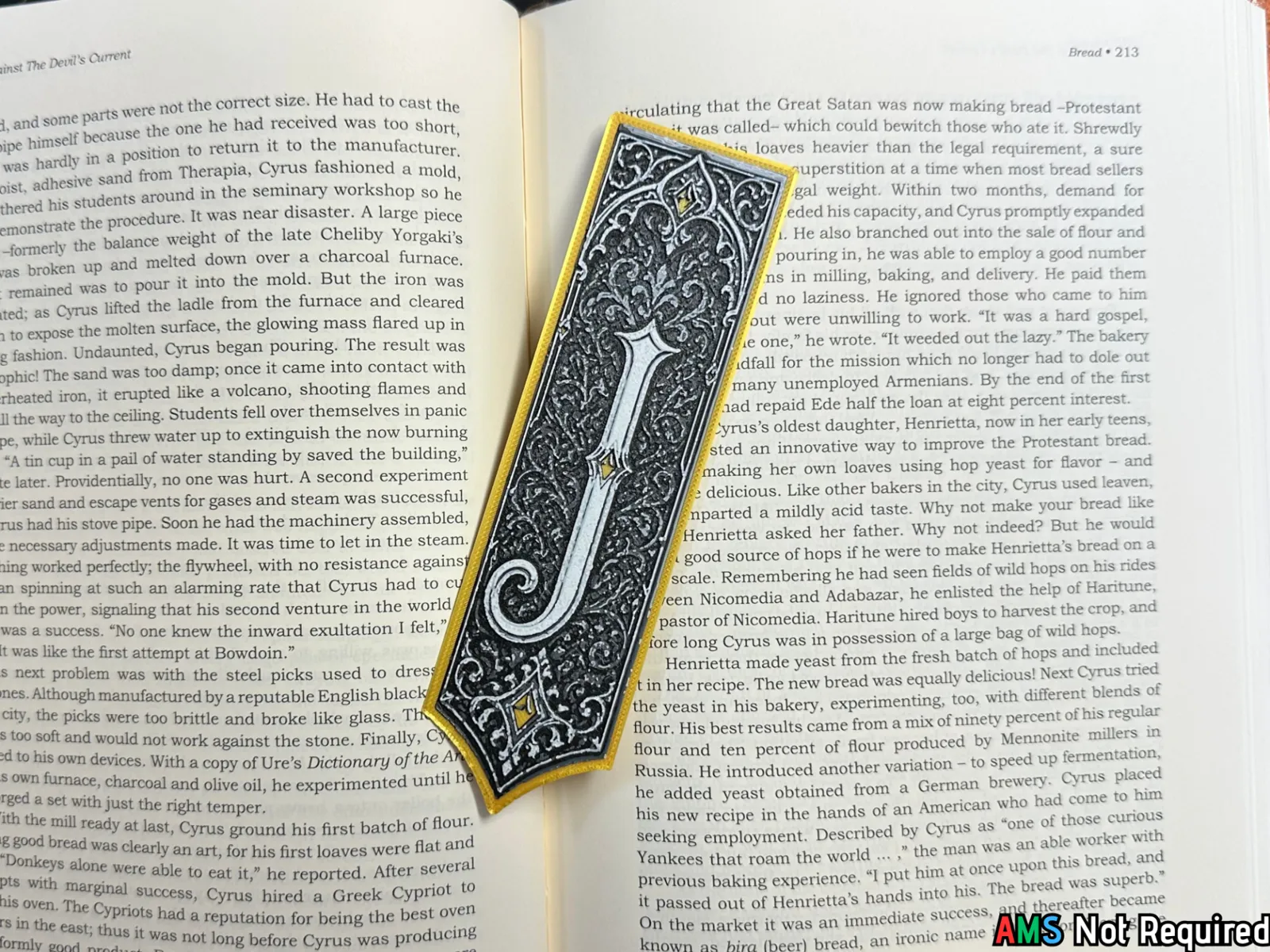 Gothic Letter J Bookmark - HueForge Alphabet