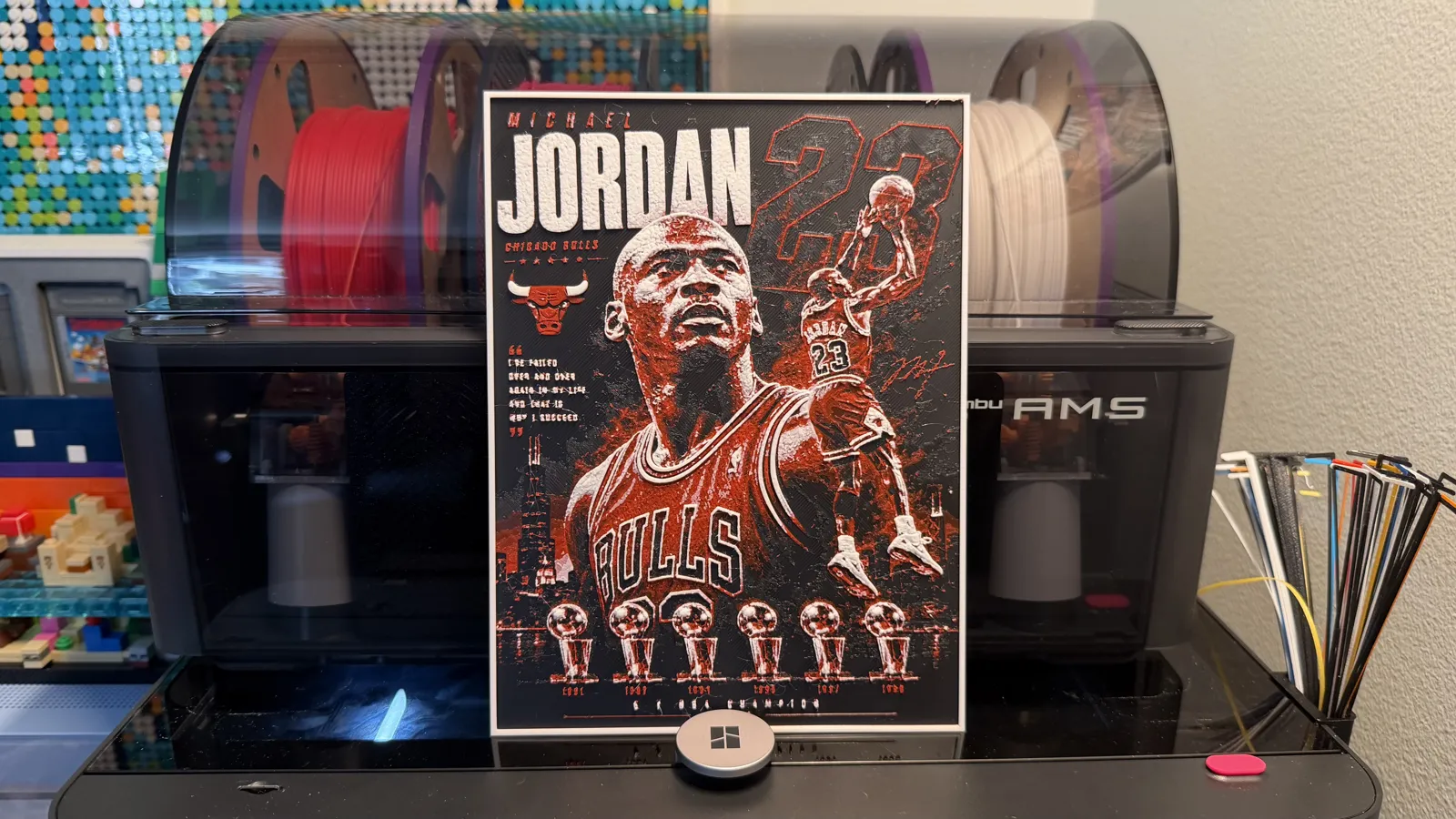 Michael Jordan Player Card HueForge