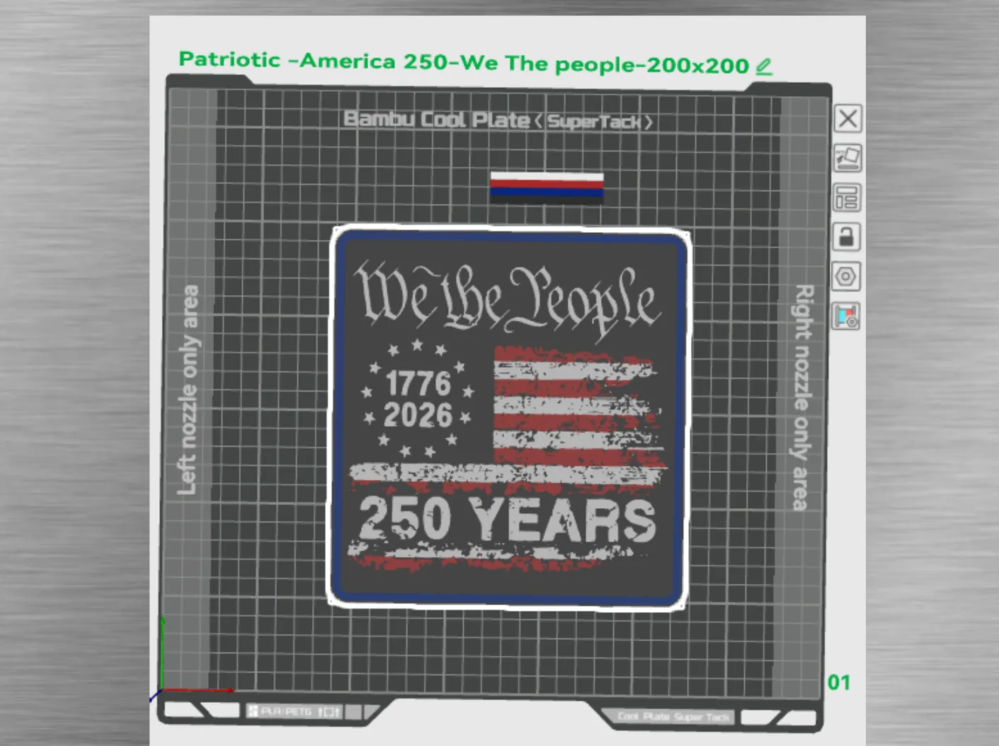 Patriotic Plaque-America 250-We the People