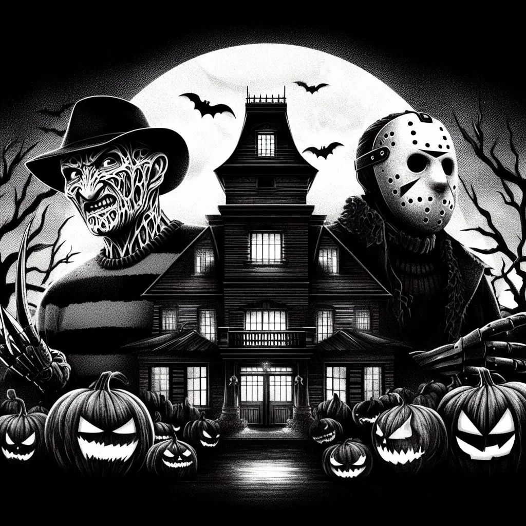 Halloween Freddy and Jason - Hueforge 3 color filament painting